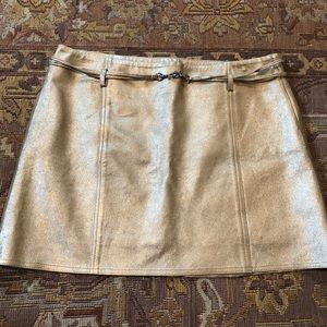 Coach Gold Metallic Skirt